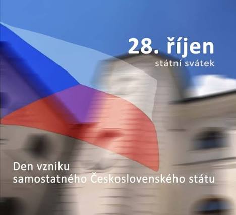 O státním svátku v pondělí 28.října máme otevřeno od 14:00 do 21:30